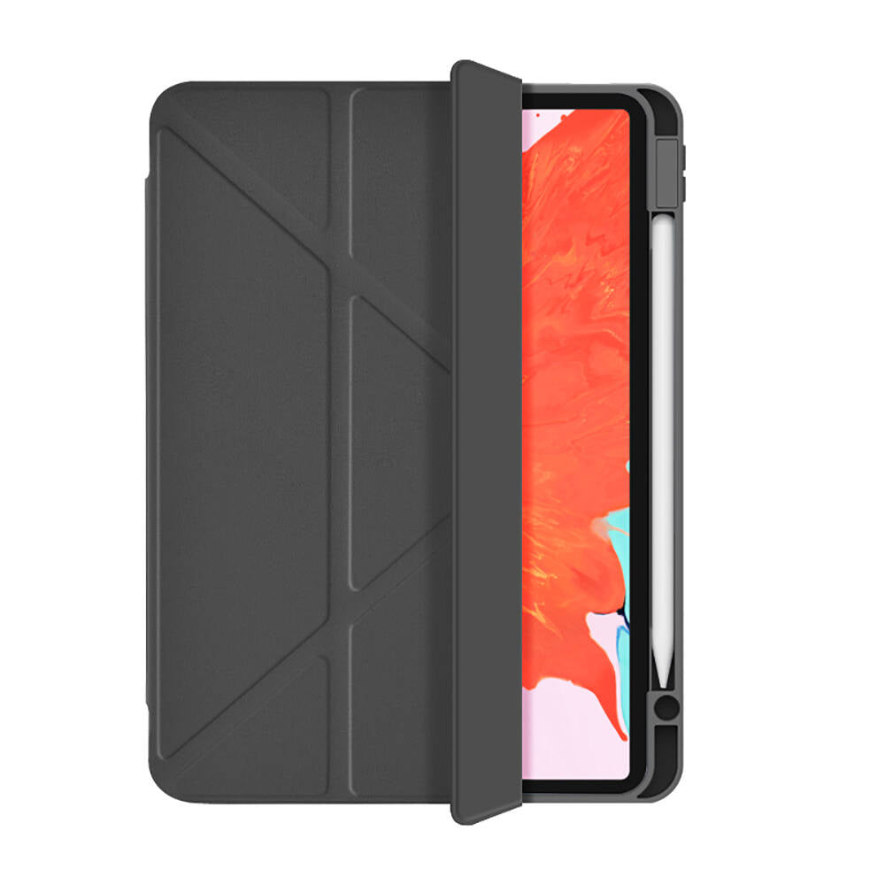 iPad Pro 11 2024 Wiwu 360° Dönebilen Standlı Magnetik Koruyucu Tablet Kılıfı Siyah
