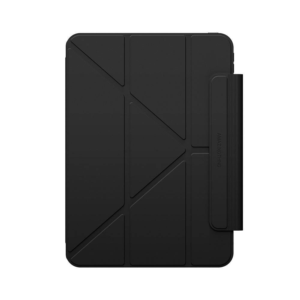 Apple iPad Pro 11 2025 M5 Amazingthing Minimal Mag Katlanabilir Standlı Kalem Bölmeli Kılıf Siyah