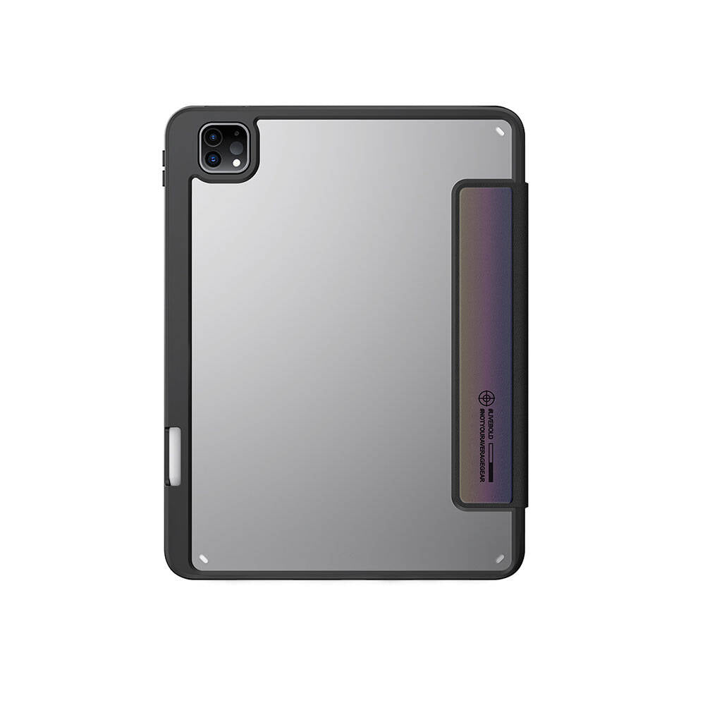 Apple iPad Pro 11 2025 M5 Kılıf SkinArma Holografik Tasarımlı Arkası Şeffaf Çıkarılabilir Magnetik Kira Kobai Kılıf Colorful