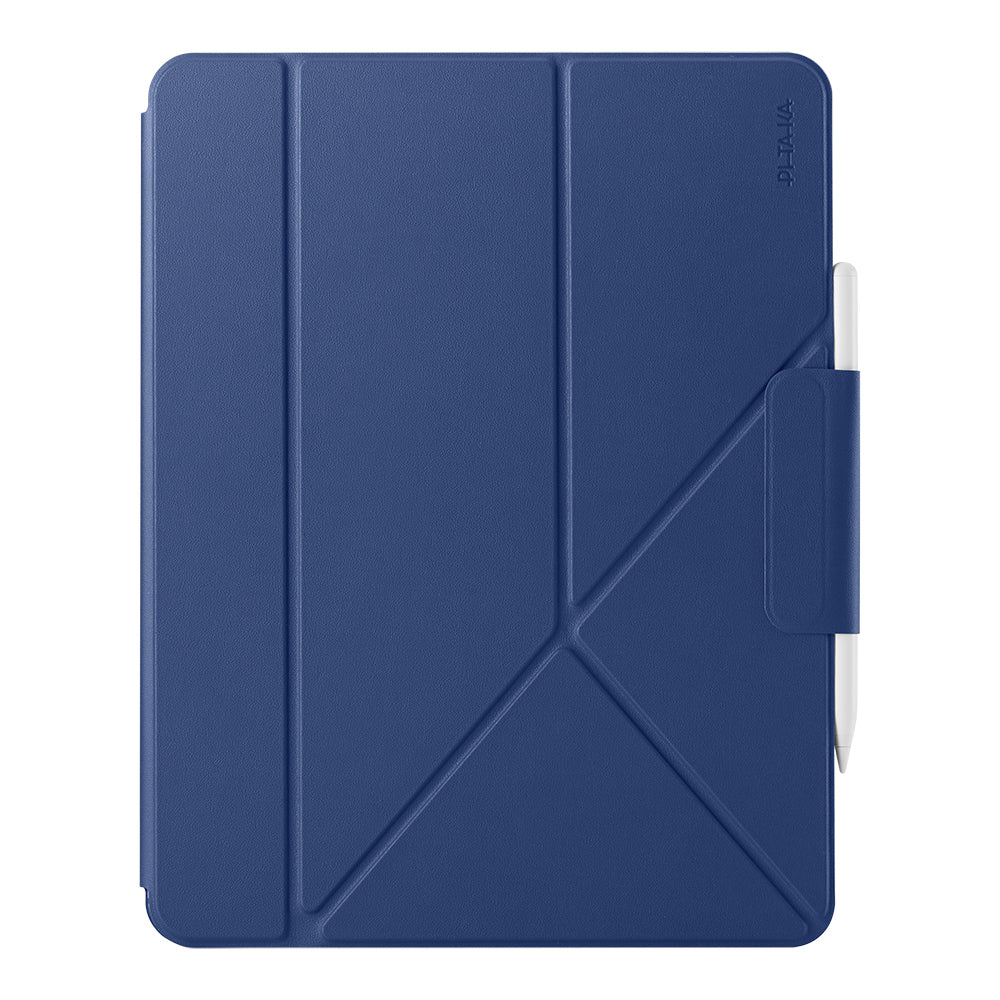 Apple iPad Pro 11 2025 M5 Pitaka Folio 3 Kalem Bölmeli Standlı Kılıf Lacivert