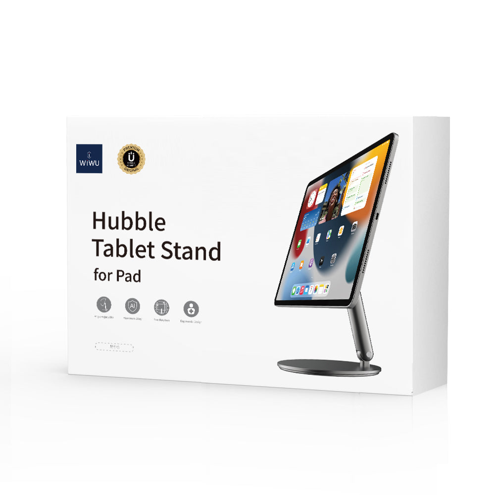 Apple iPad Pro 11 2025 M5 Wiwu ZM-310 360 Derece Dönebilen Magnetik Başlıklı Tablet Standı Gri