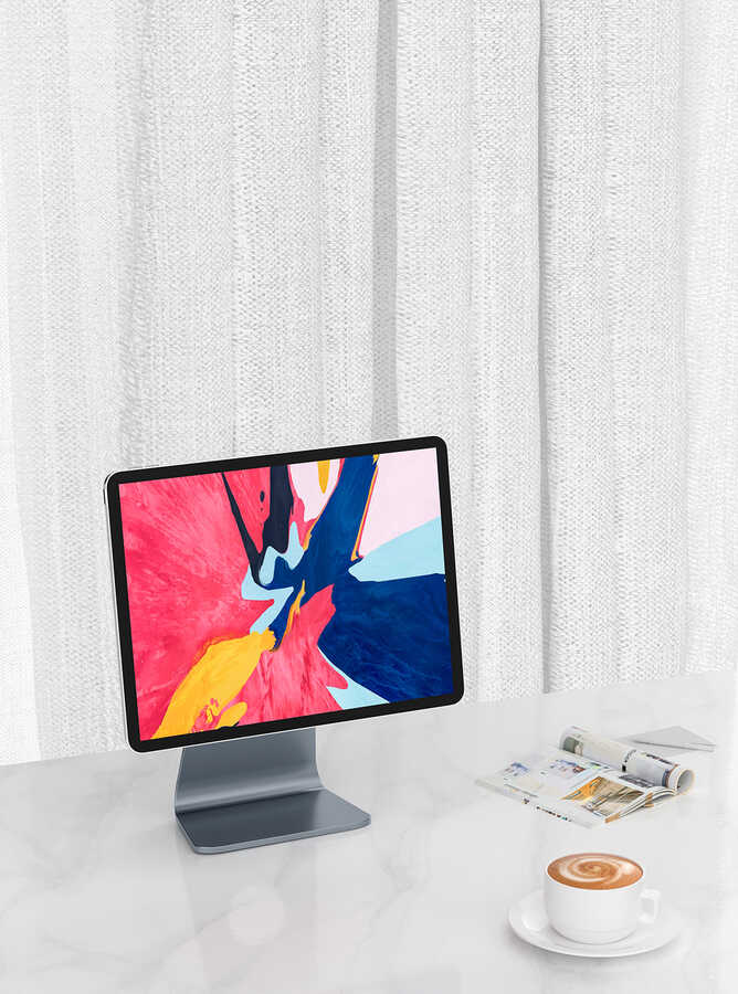 iPad Pro 12.9 2018 (3.Nesil) Wiwu ZM309 12.9 İnç Tablet Standı Gri