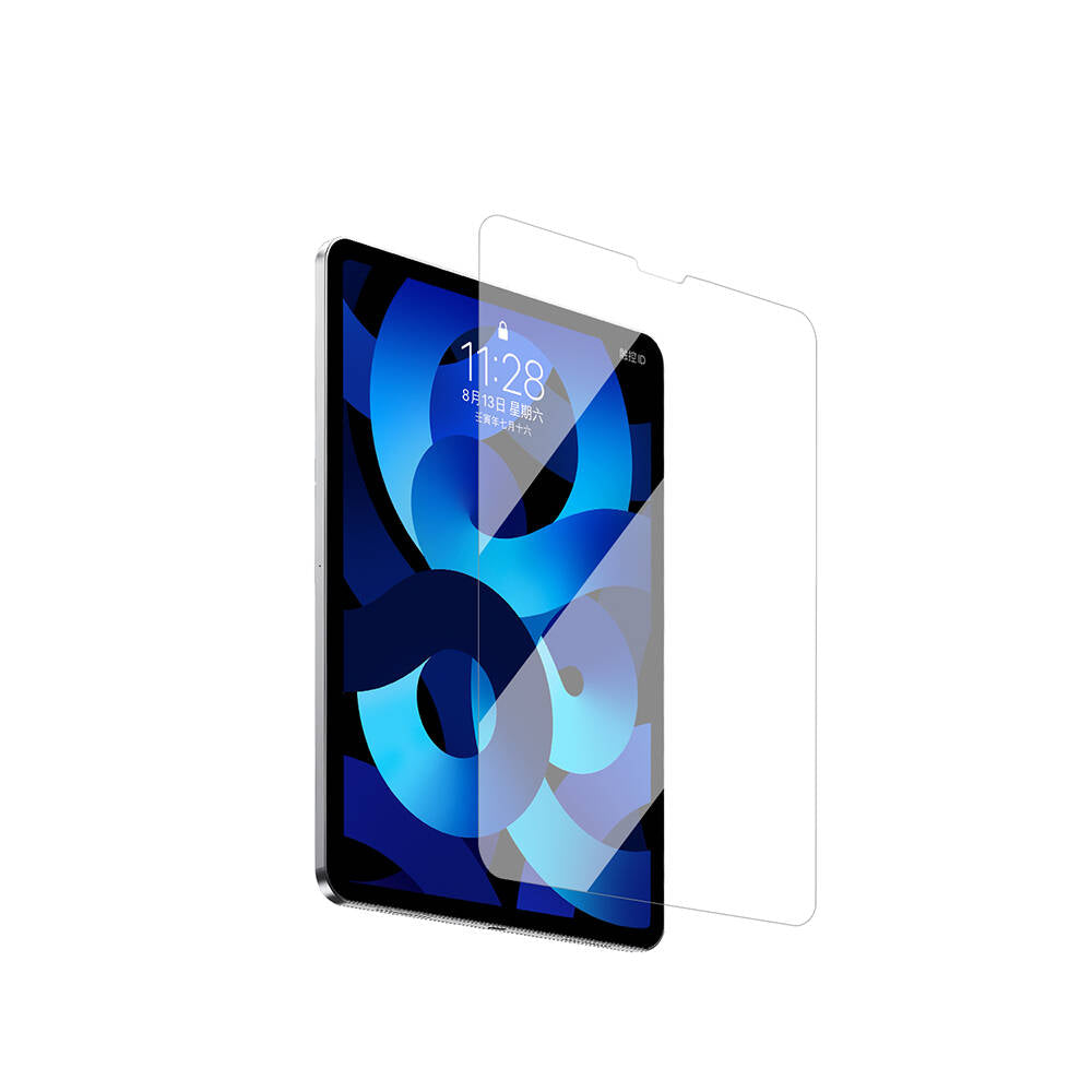 iPad Pro 12.9 2020 (4.Nesil) Wiwu Wi-GQ002 iVista 5 Katmanlı Temperli Cam Ekran Koruyucu + Kolay Uygulama Aparatı Renksiz
