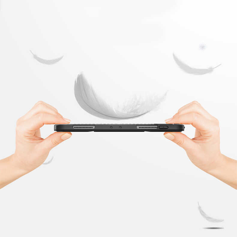iPad Pro 12.9 2021 (5.Nesil) Kılıf Wlons Tablet Kılıf Siyah