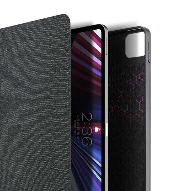 iPad Pro 12.9 2021 (5.Nesil) Wiwu Mag Touch Klavyeli Standlı Kılıf Siyah