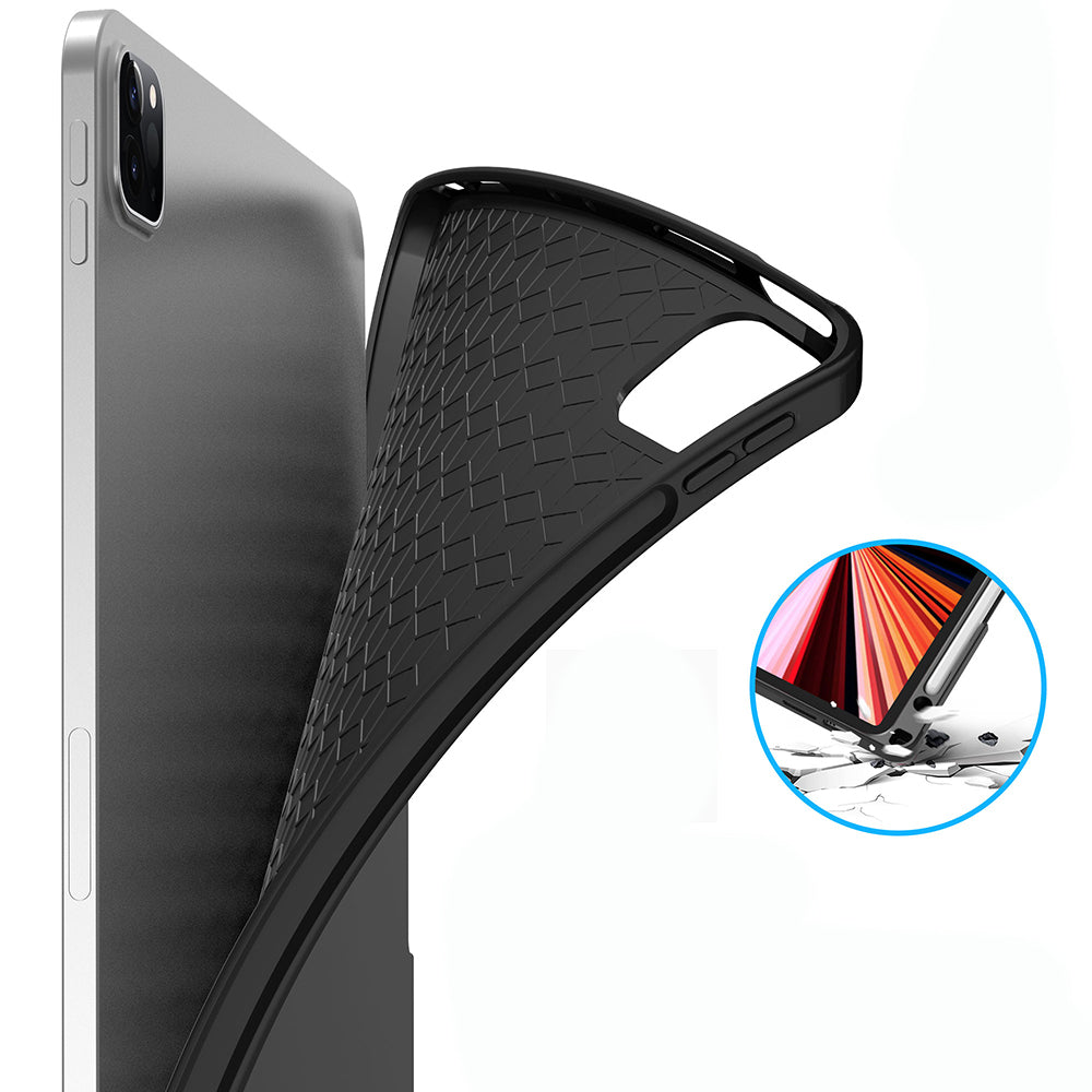 Apple iPad Pro 12.9 2022 M2 Wiwu MagTouch Serisi Gizli Kalem Bölmeli Klavyeli Kılıf Siyah