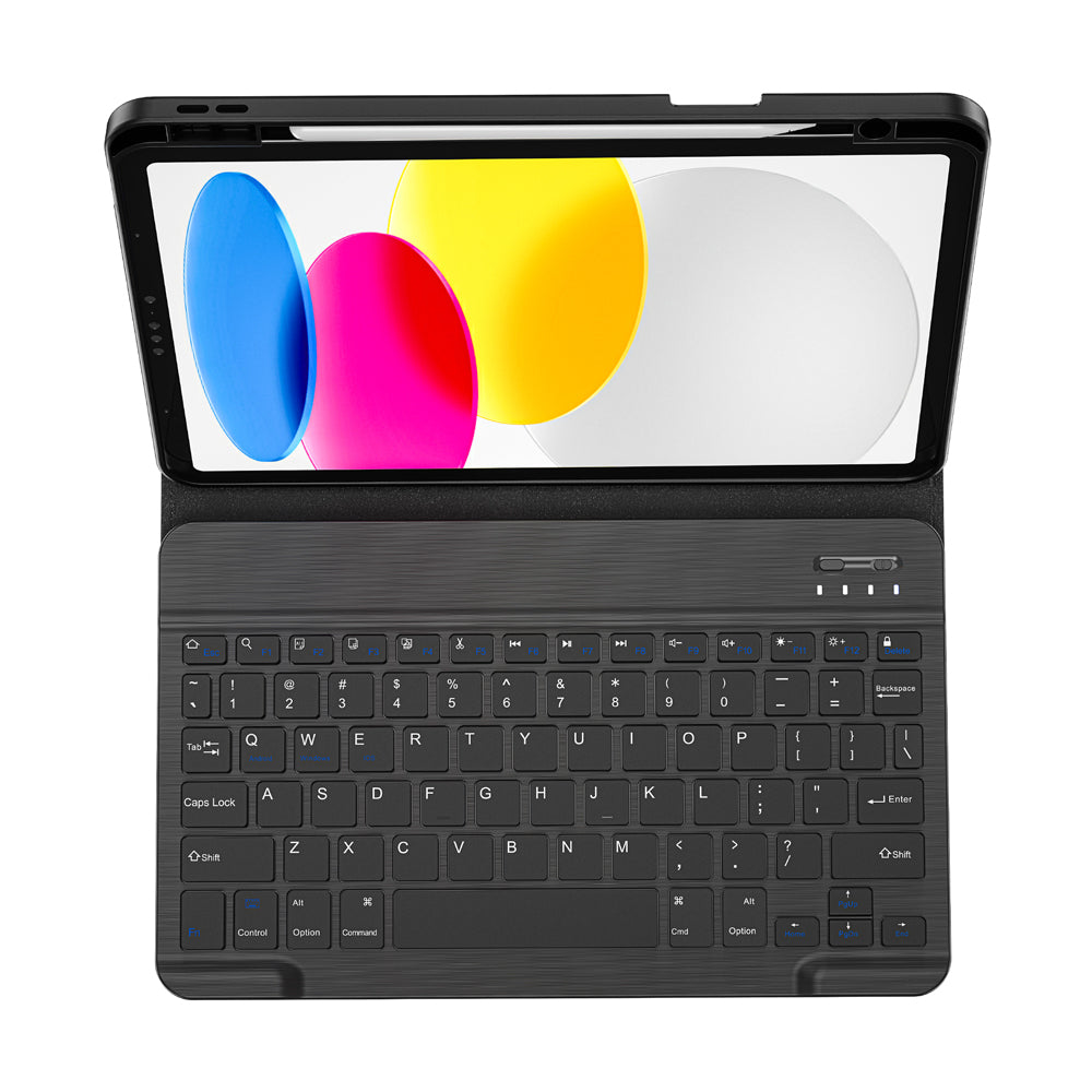 iPad Pro 12.9 2022 M2 Wiwu Protective Gizli Kalem Bölmeli Klavyeli Kılıf Siyah