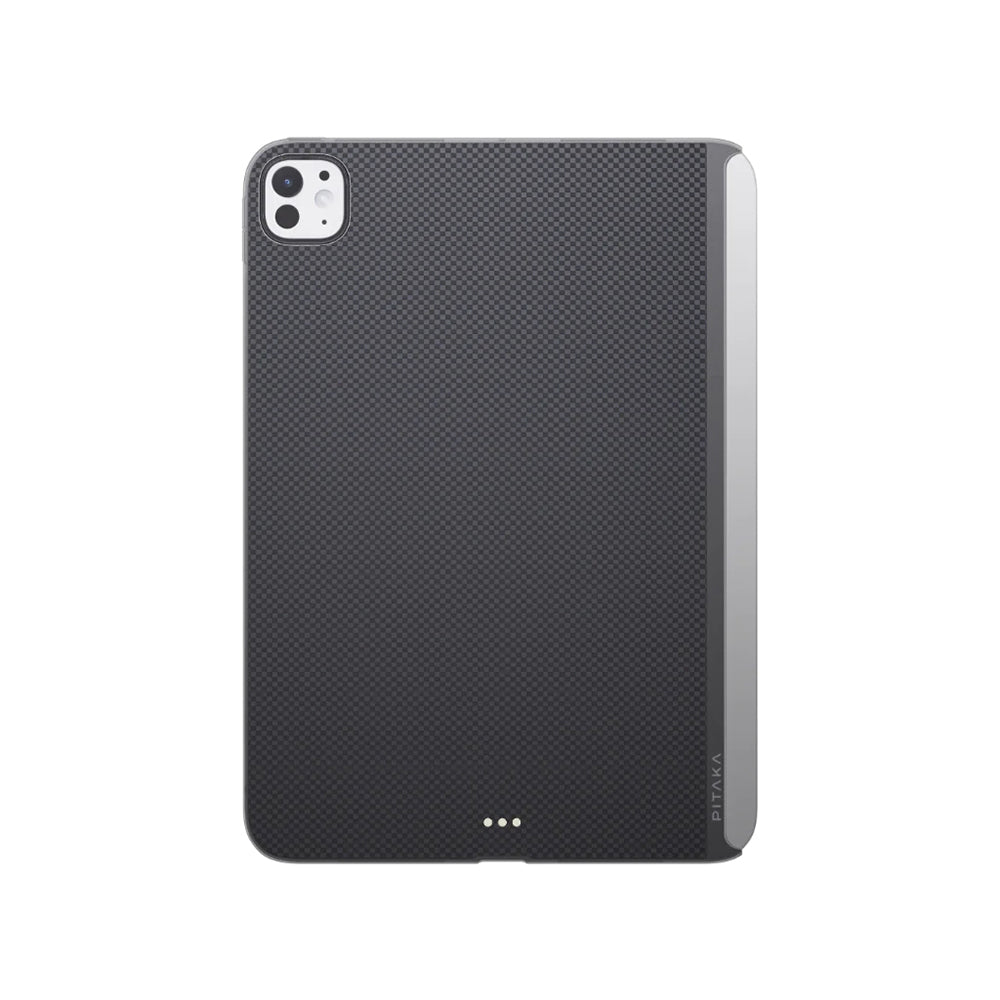 iPad Pro 13 2024 Kılıf Aramid Fiber Pitaka Ultra-Slim Classic Serisi Tablet Kılıf Siyah