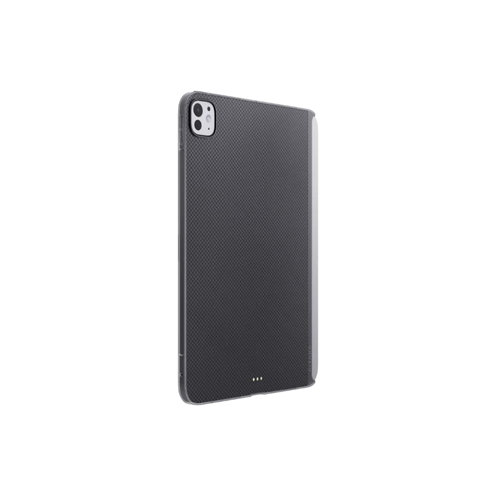 iPad Pro 13 2024 Kılıf Aramid Fiber Pitaka Ultra-Slim Classic Serisi Tablet Kılıf Siyah