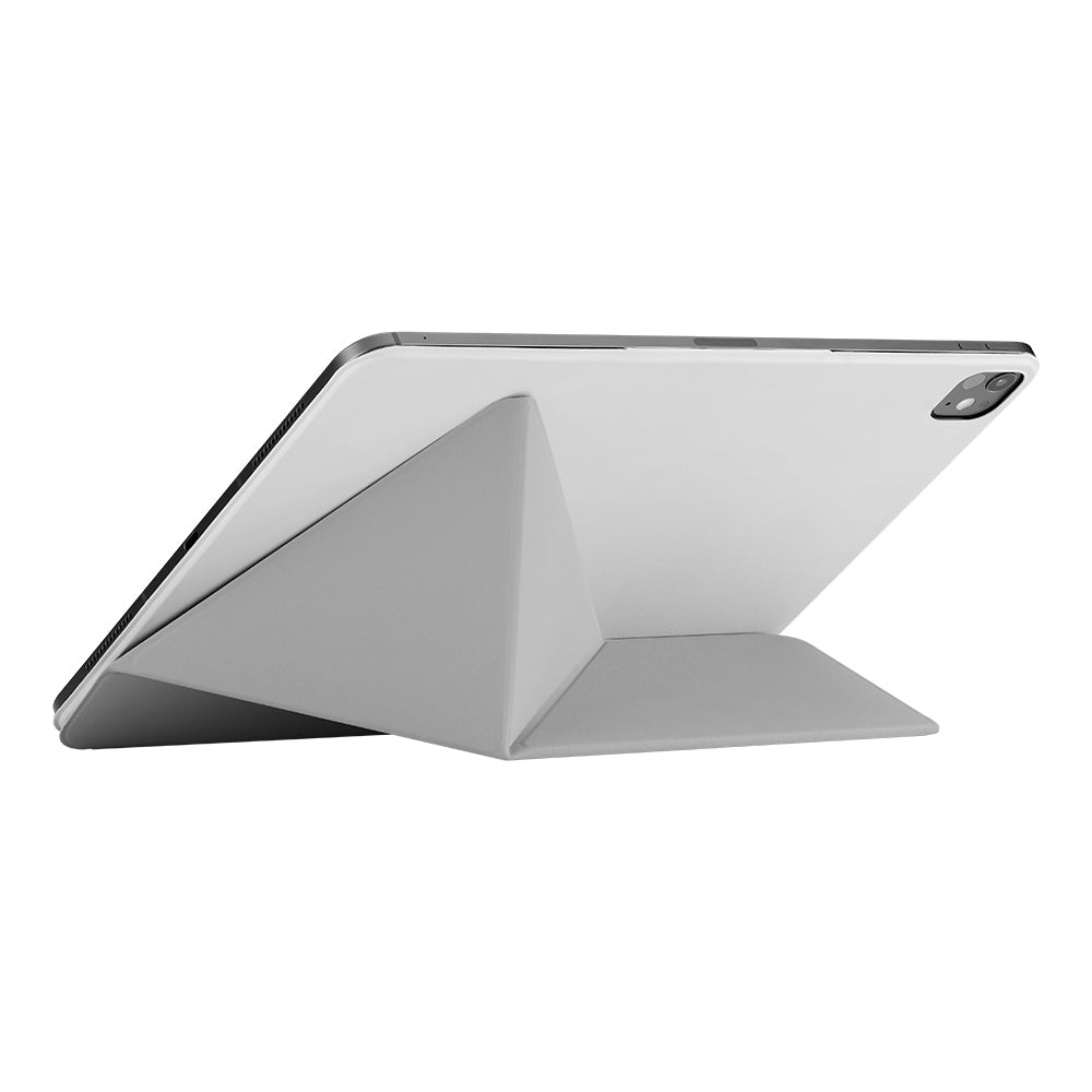 Apple iPad Pro 13 2024 Pitaka Folio 3 Kalem Bölmeli Standlı Kılıf Beyaz