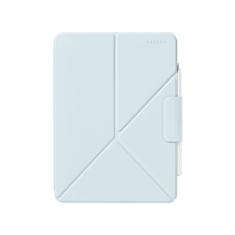 iPad Pro 13 2024 Pitaka MagEZ Folio 2 Kalem Bölmeli Standlı Kılıf Mavi