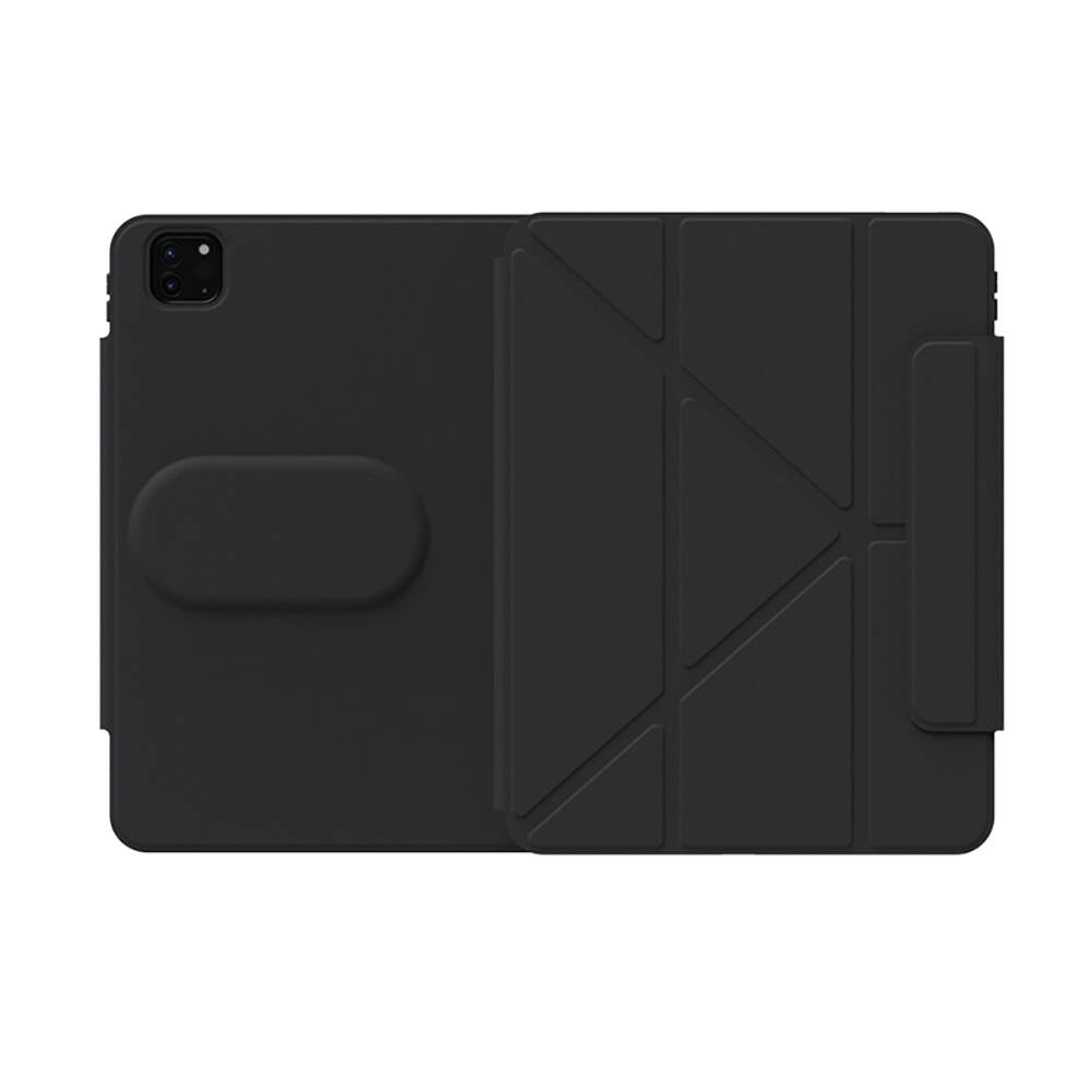 iPad Pro 13 2024 Wiwu 360° Dönebilen Standlı Magnetik Koruyucu Tablet Kılıfı Siyah