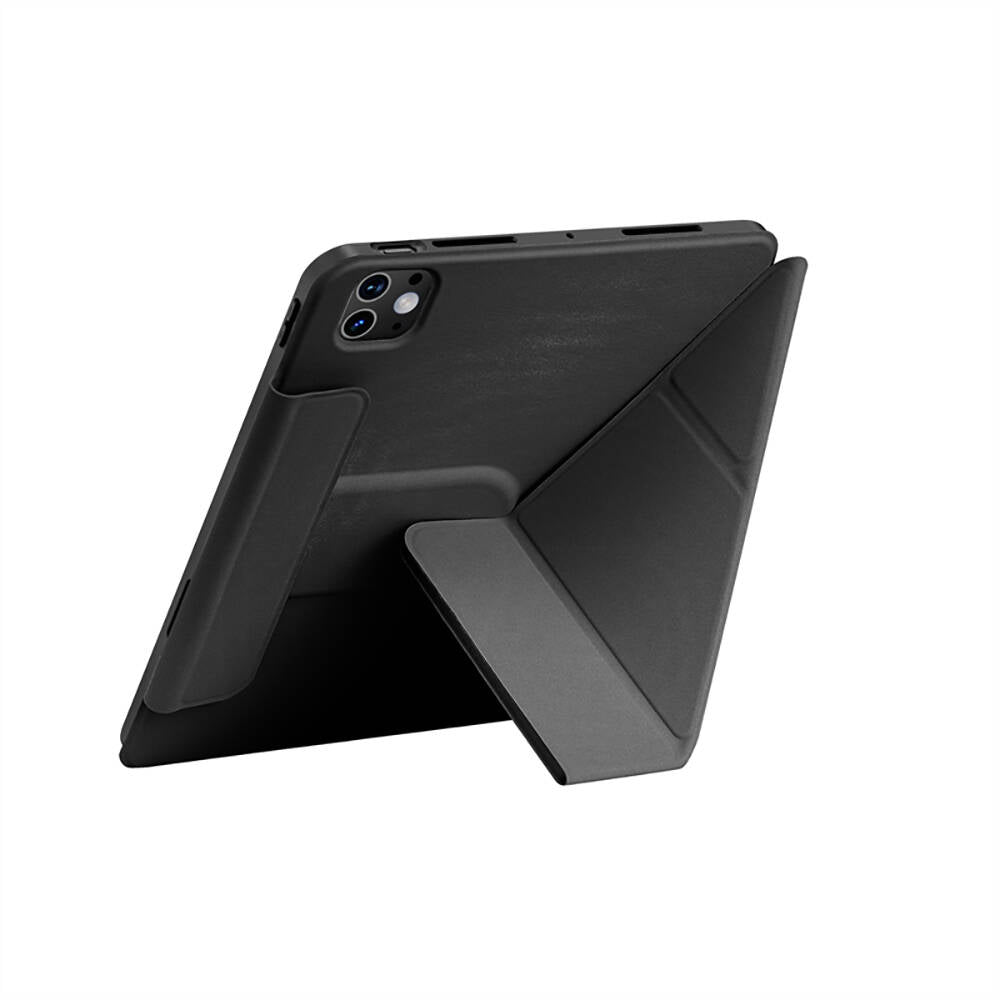 iPad Pro 13 2024 Wiwu 360° Dönebilen Standlı Magnetik Koruyucu Tablet Kılıfı Siyah