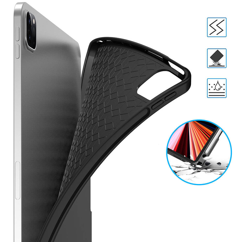 iPad Pro 13 2024 Wiwu Mag Touch Klavyeli Standlı Kılıf Siyah
