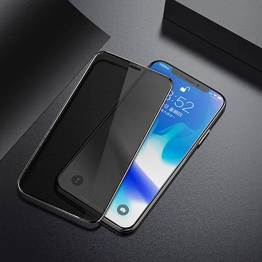 iPhone 11 Hidrofobik Ve Oleofobik Özellikli Benks Privacy Air Shield Ekran Koruyucu 10'lu Paket Şeffaf