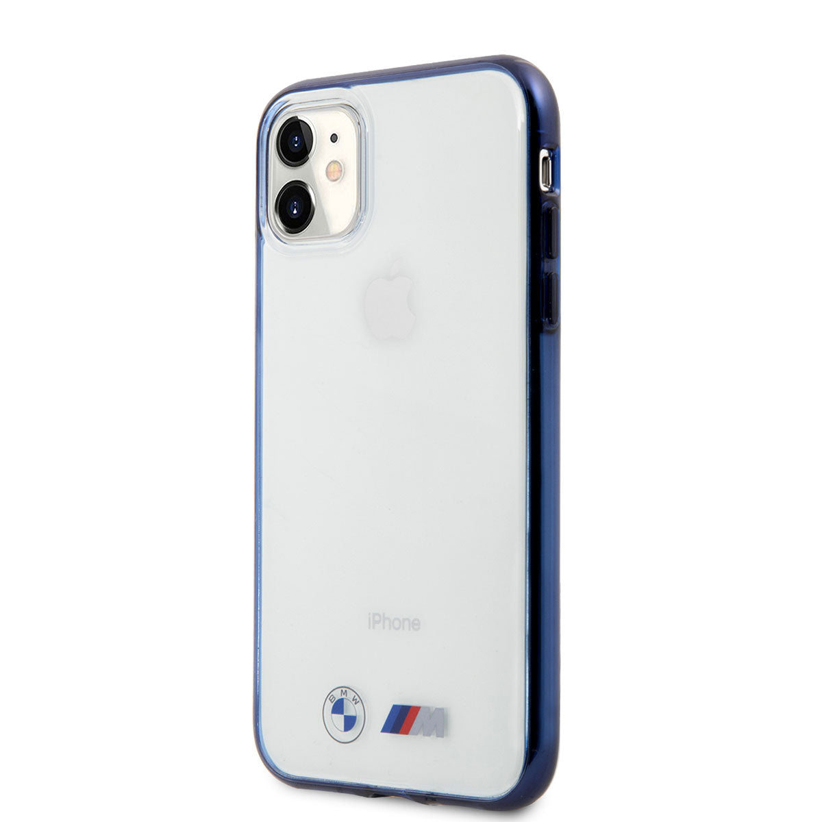 iPhone 11 Kılıf BMW Buzlu Transparan Dizayn Kılıf Şeffaf-Mavi