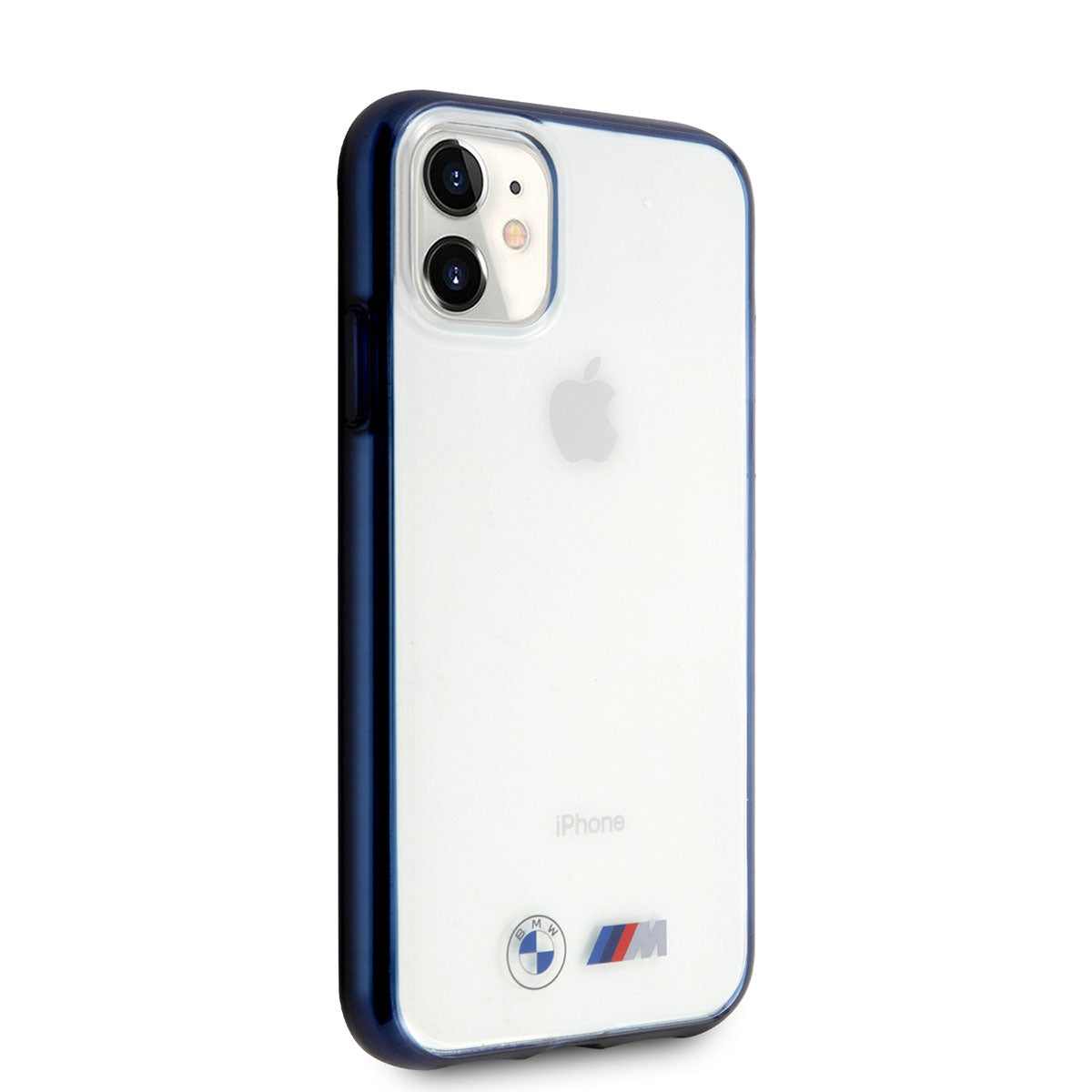 iPhone 11 Kılıf BMW Buzlu Transparan Dizayn Kılıf Şeffaf-Mavi