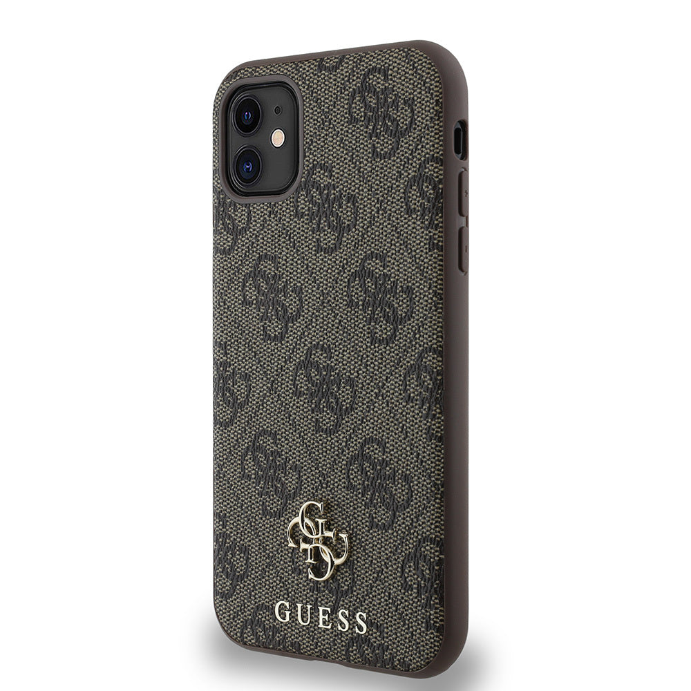 Apple iPhone 11 Kılıf Guess Orjinal Lisanslı Magsafe Şarj Özellikli Small 4G Classic Kapak Pembe