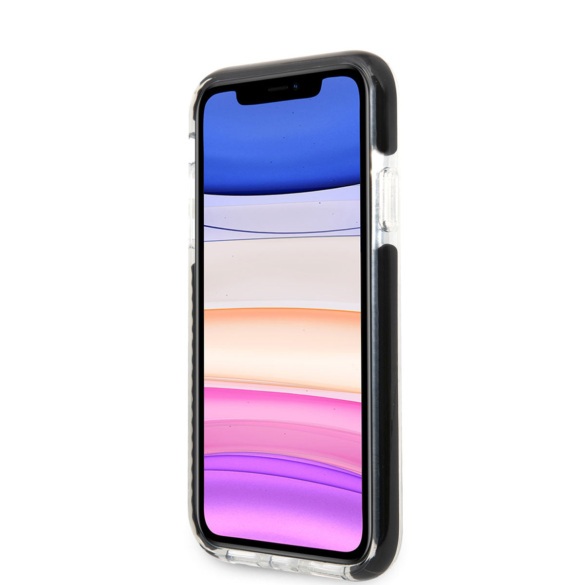 iPhone 11 Kılıf Karl Lagerfeld Kenarları Siyah Silikon K&C Dizayn Kılıf Siyah