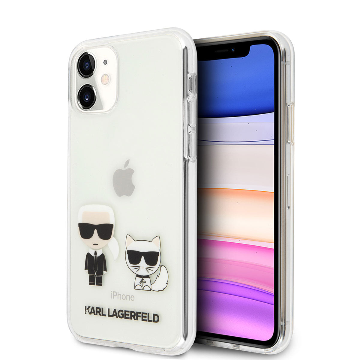 iPhone 11 Kılıf Karl Lagerfeld Sert TPU K&C Dizayn Kılıf Renksiz