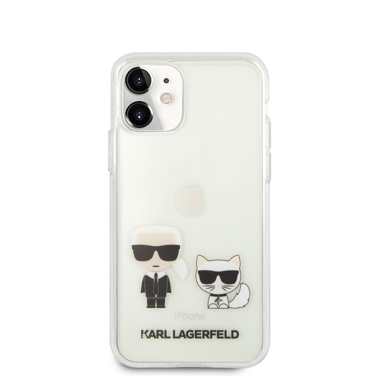 iPhone 11 Kılıf Karl Lagerfeld Sert TPU K&C Dizayn Kılıf Renksiz
