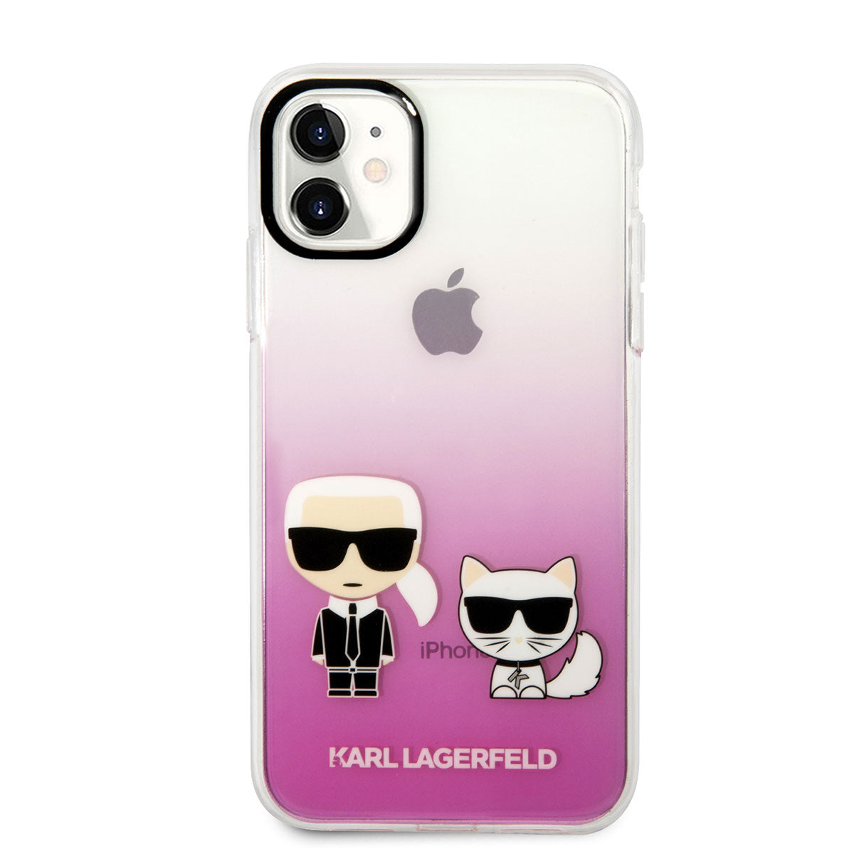 iPhone 11 Kılıf Karl Lagerfeld Sert TPU K&C Dizayn Kılıf Renksiz