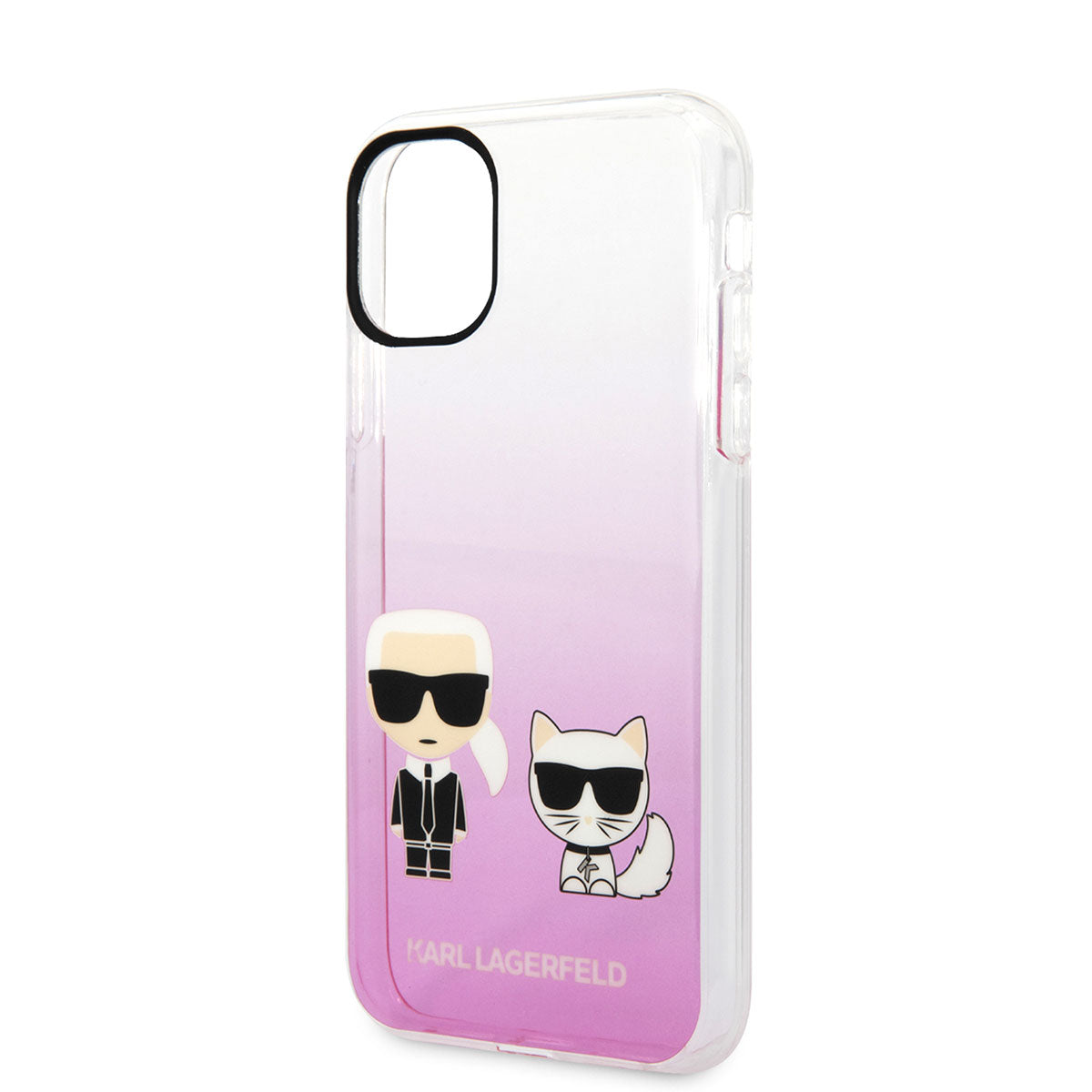 iPhone 11 Kılıf Karl Lagerfeld Sert TPU K&C Dizayn Kılıf Pembe
