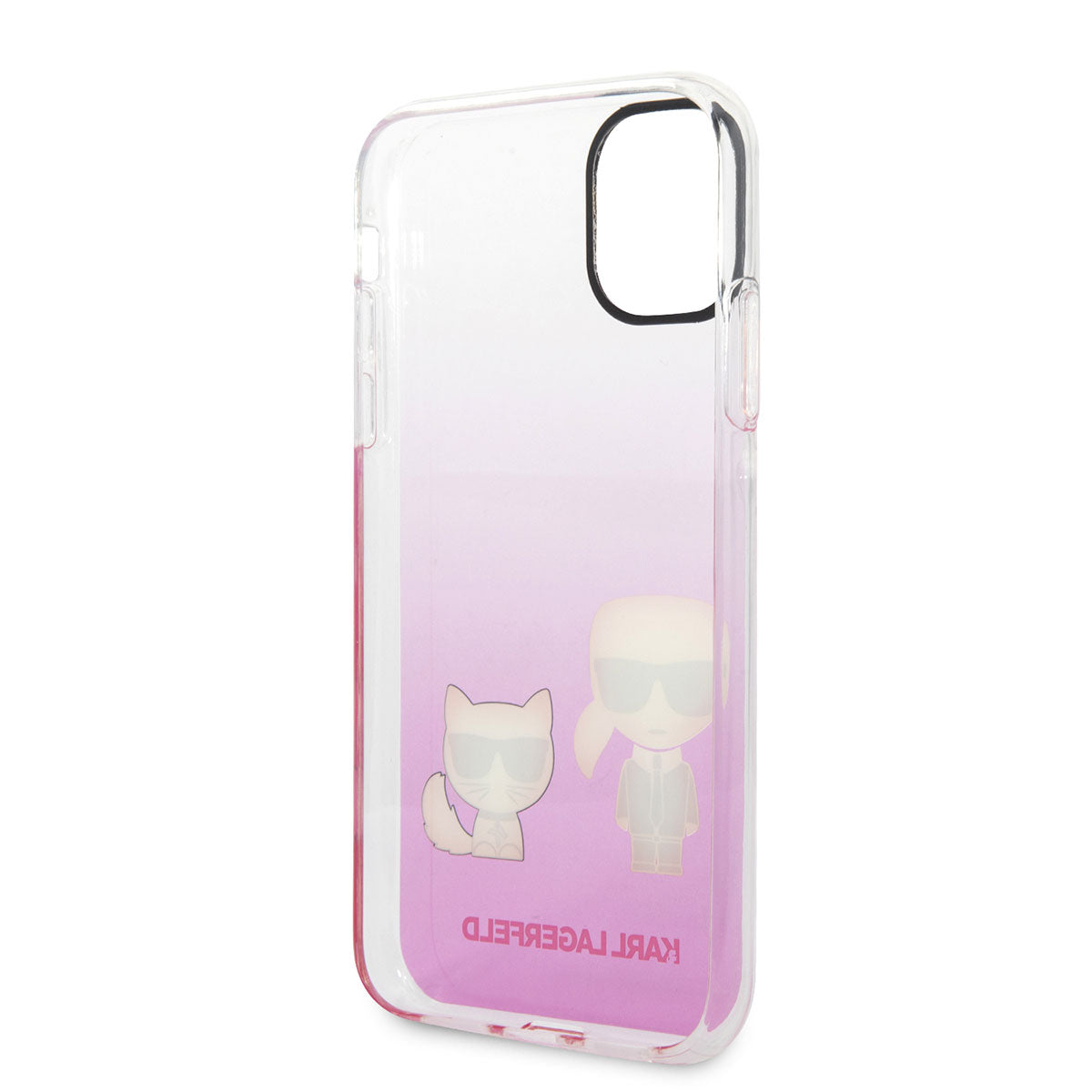 iPhone 11 Kılıf Karl Lagerfeld Sert TPU K&C Dizayn Kılıf Pembe