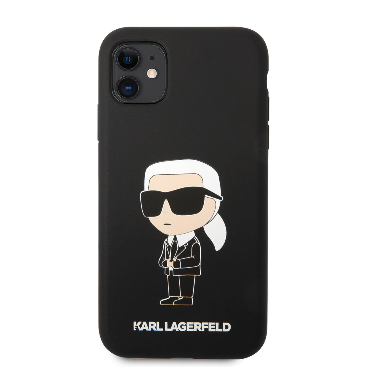 iPhone 11 Kılıf Karl Lagerfeld Silikon Karl Dizayn Kılıf Beyaz