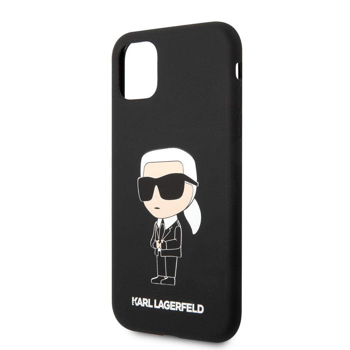iPhone 11 Kılıf Karl Lagerfeld Silikon Karl Dizayn Kılıf Beyaz