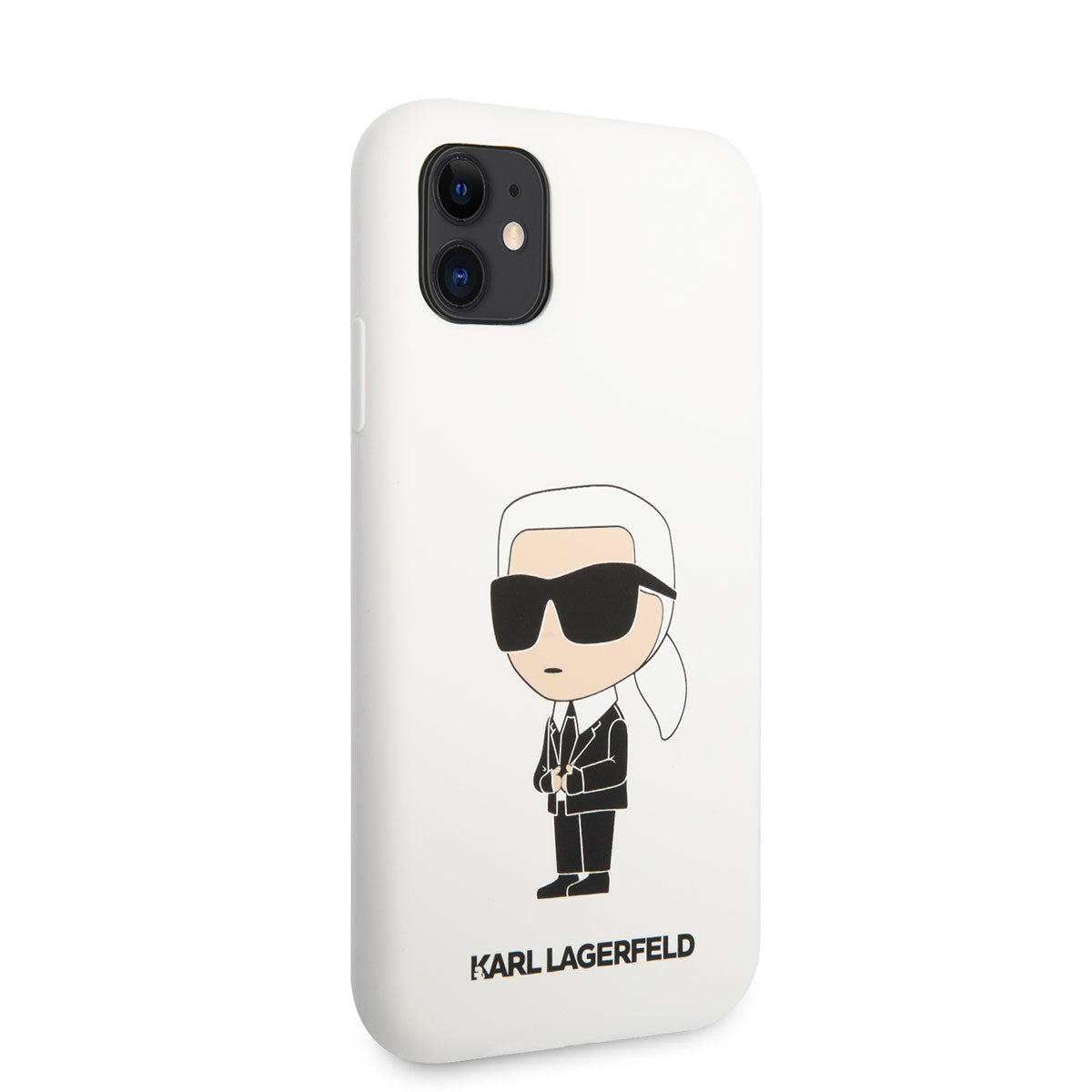 iPhone 11 Kılıf Karl Lagerfeld Silikon Karl Dizayn Kılıf Siyah