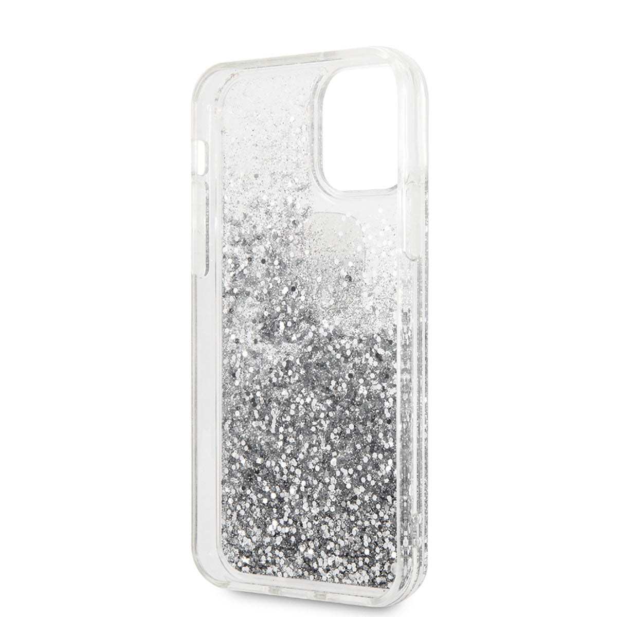 iPhone 11 Kılıf Karl Lagerfeld Sıvılı Simli K&C Dizayn Kılıf Gümüş