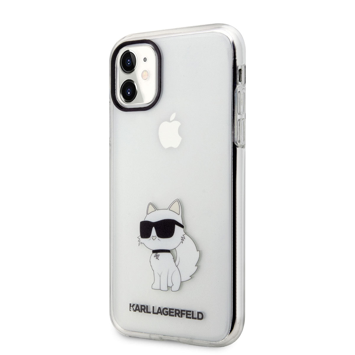 iPhone 11 Kılıf Karl Lagerfeld Transparan Choupette Dizayn Kılıf Renksiz