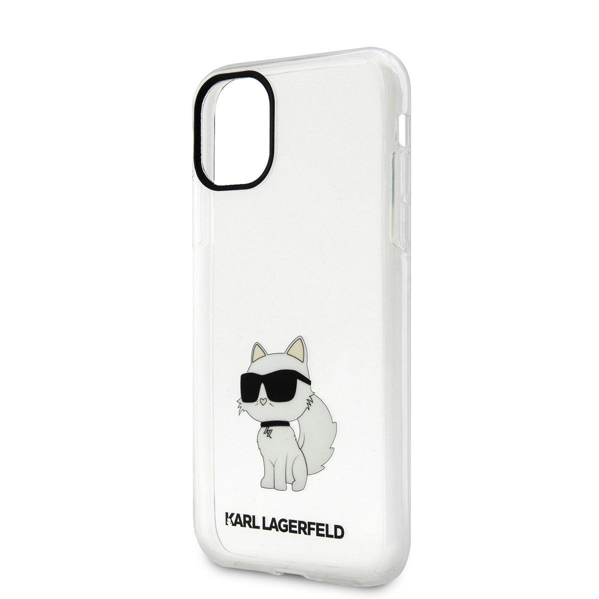 iPhone 11 Kılıf Karl Lagerfeld Transparan Choupette Dizayn Kılıf Renksiz