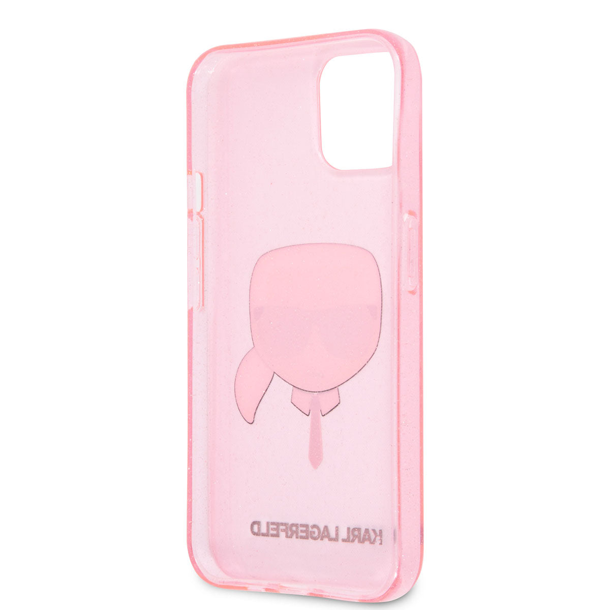 iPhone 11 Kılıf Karl Lagerfeld Transparan Karl Head Dizayn Kılıf Pembe