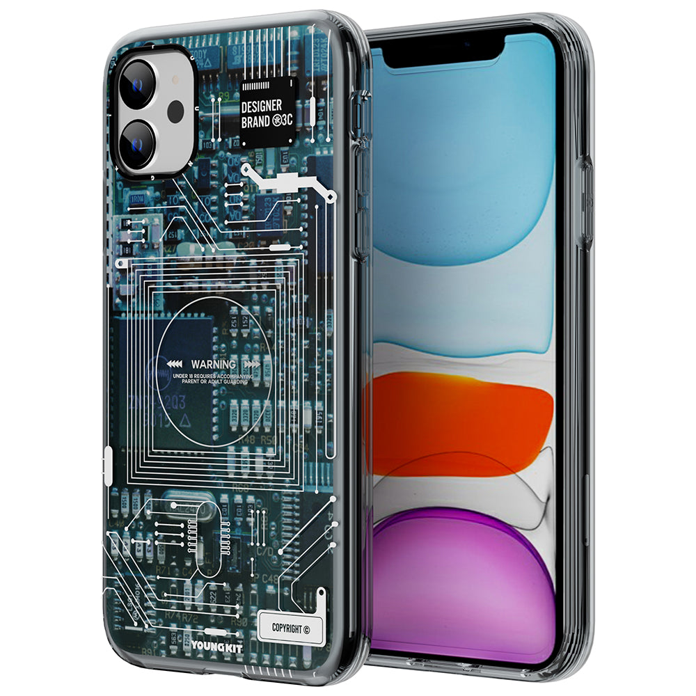 iPhone 11 Kılıf YoungKit Technology Serisi Kılıf Mavi