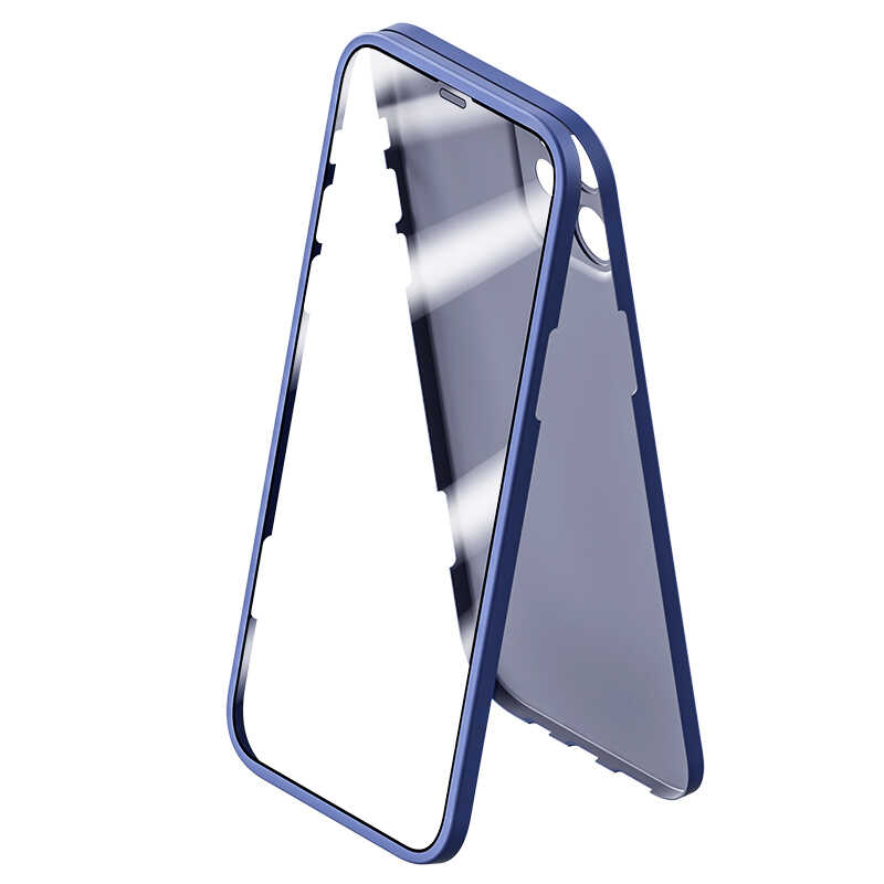iPhone 12 Kılıf Benks Full Covered 360 Protective Kılıf Mavi