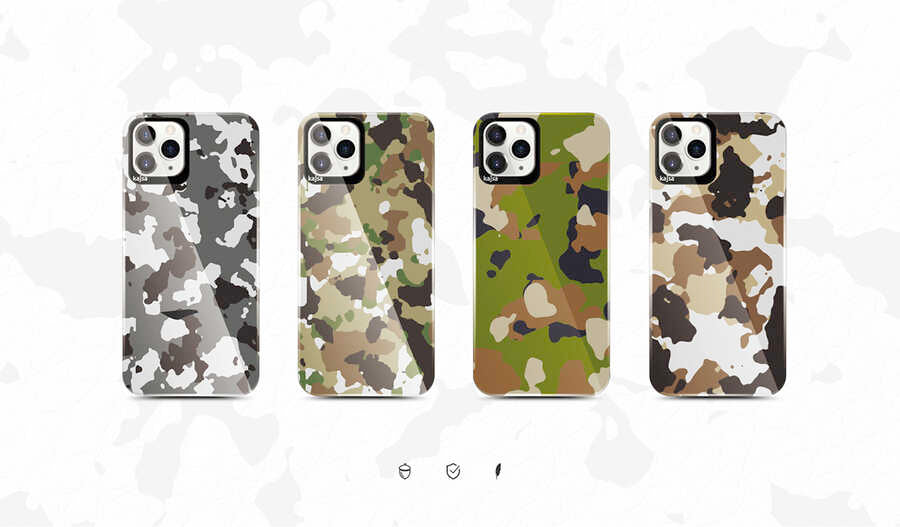 iPhone 12 Kılıf Kajsa Camo Kılıf NO3
