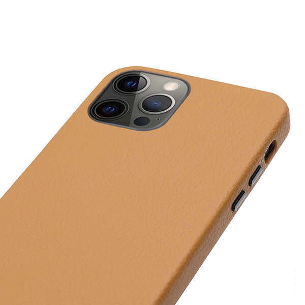 iPhone 12 Kılıf Kajsa Litchi Kılıf Yeşil