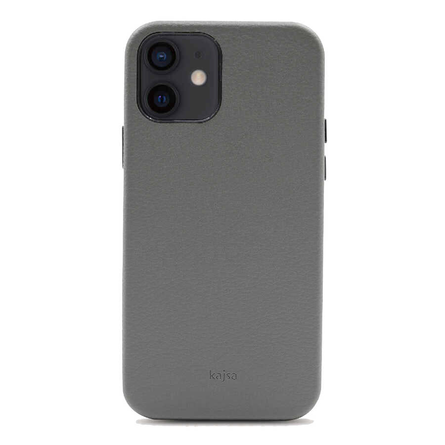 iPhone 12 Kılıf Kajsa Litchi Kılıf Yeşil