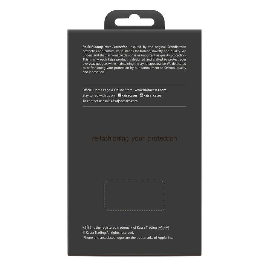 iPhone 12 Kılıf Kajsa Preppie Serisi Dark Kılıf NO4