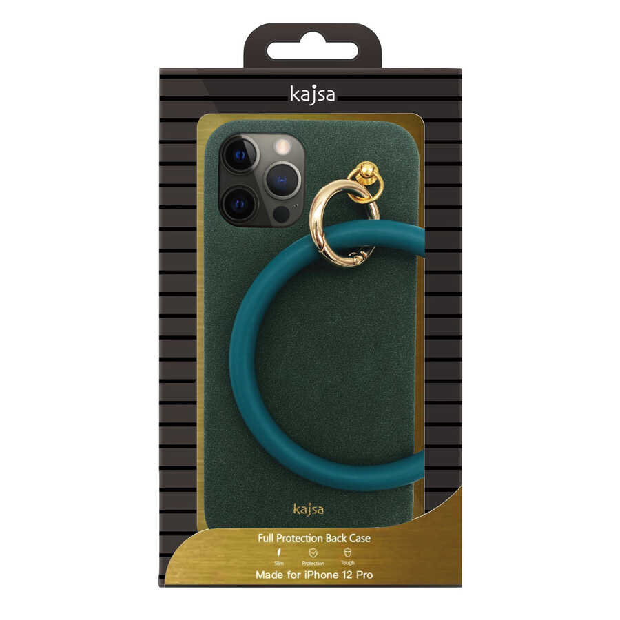 iPhone 12 Kılıf Kajsa Splendid Serisi Morandi Ring Kılıf Kahverengi