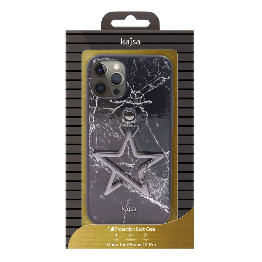 iPhone 12 Kılıf Kajsa Starry Serisi Marble Kılıf NO4