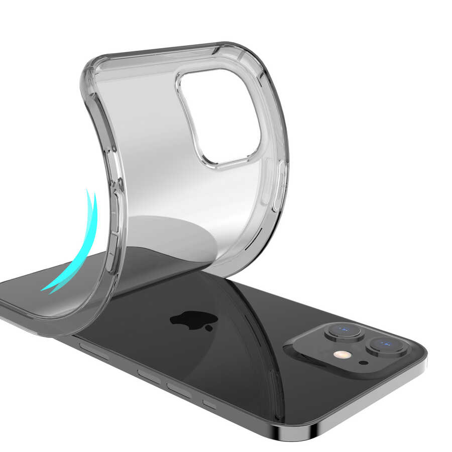 iPhone 12 Kılıf Kajsa Transparent Kılıf Renksiz