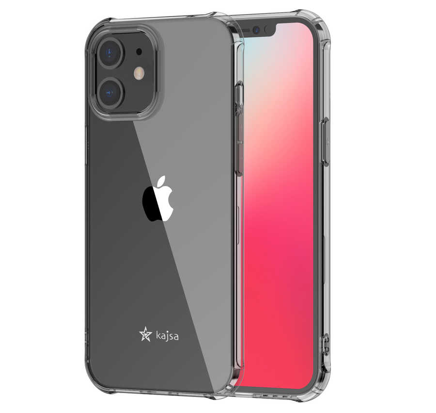 iPhone 12 Kılıf Kajsa Transparent Kılıf Gri