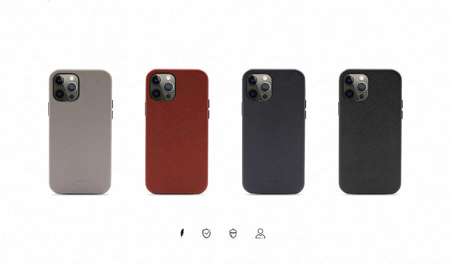 iPhone 12 Kılıf Kajsa Woven Kılıf Mavi