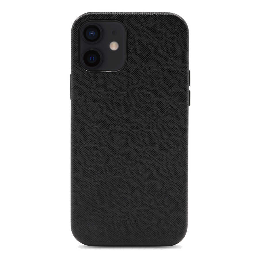 iPhone 12 Kılıf Kajsa Woven Kılıf Siyah