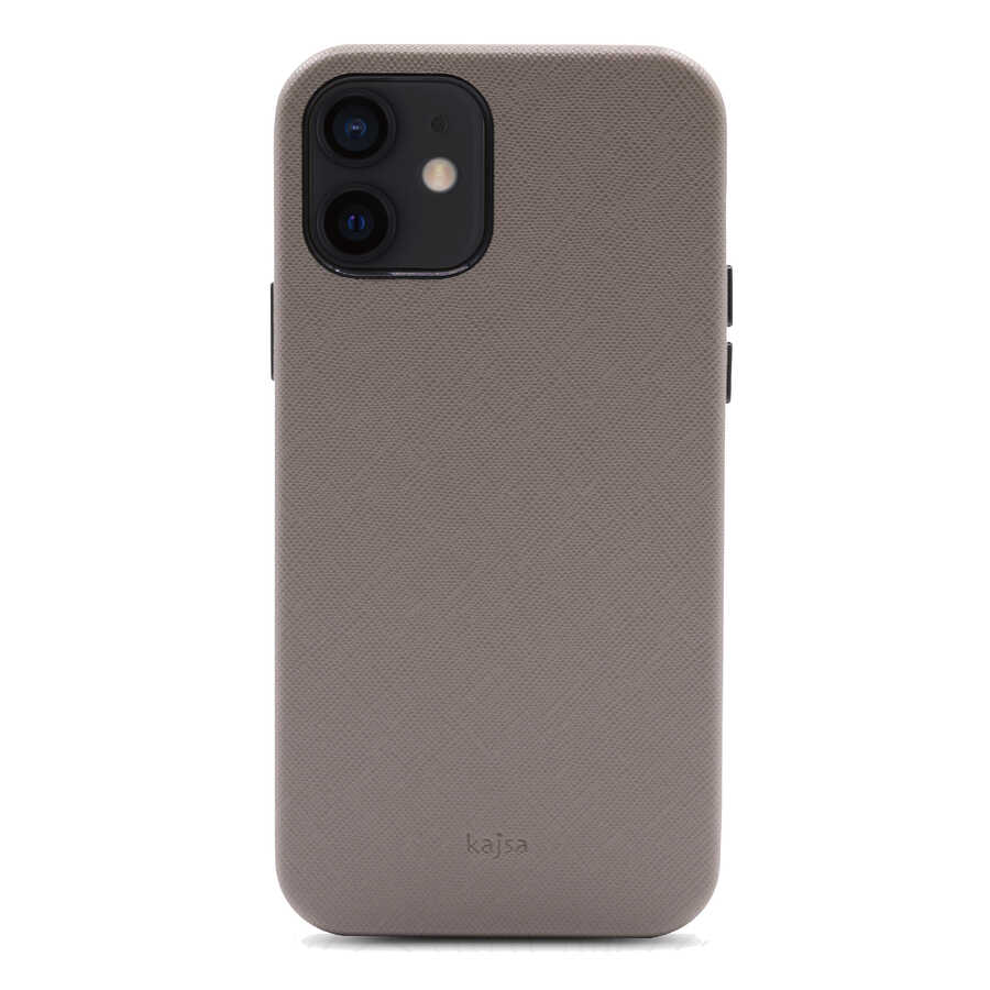 iPhone 12 Kılıf Kajsa Woven Kılıf Gri