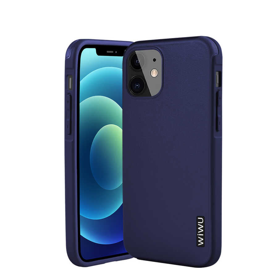 iPhone 12 Kılıf Wiwu Sand Stone Kılıf Kırmızı