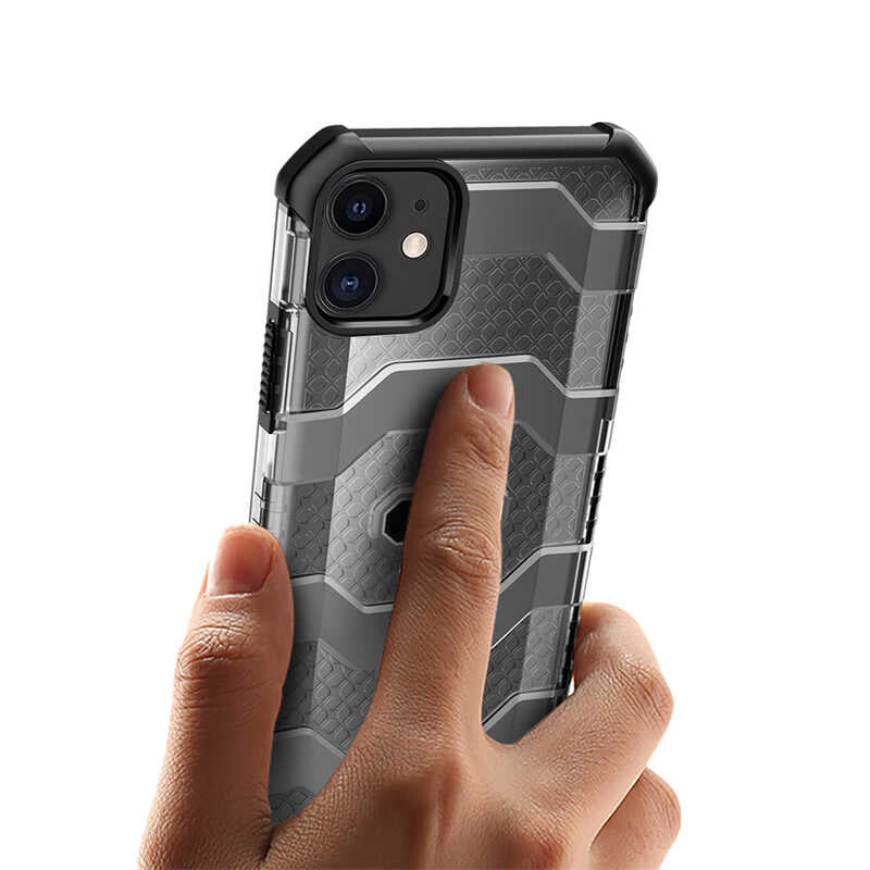 iPhone 12 Mini Kılıf Wiwu Voyager Kılıf Siyah